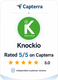 Knockio Capterra rating badge