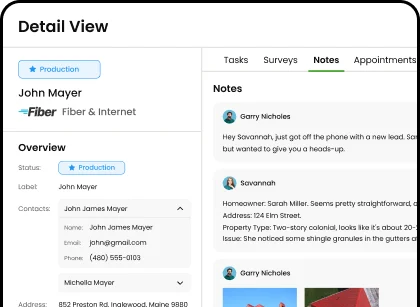 Service reports in Knockio