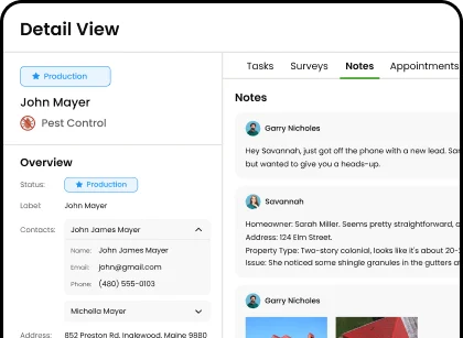 Lead management in Knockio