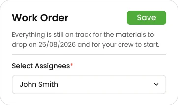 Work orders in Knockio