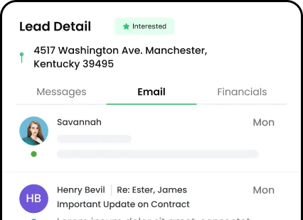 Kanban-style sales pipeline in Knockio