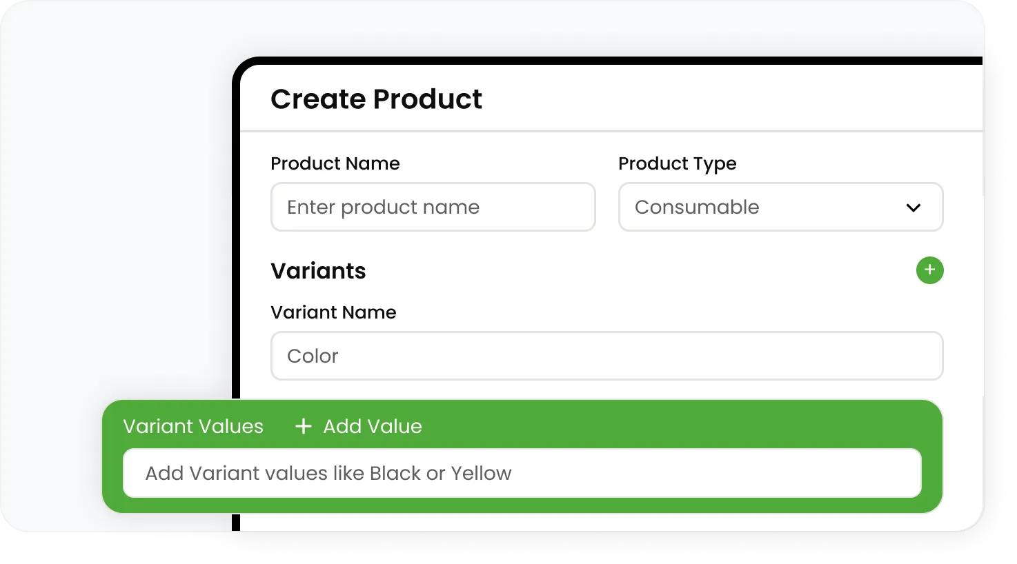 Products, Variants, SKUs