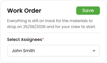 Work orders in Knockio