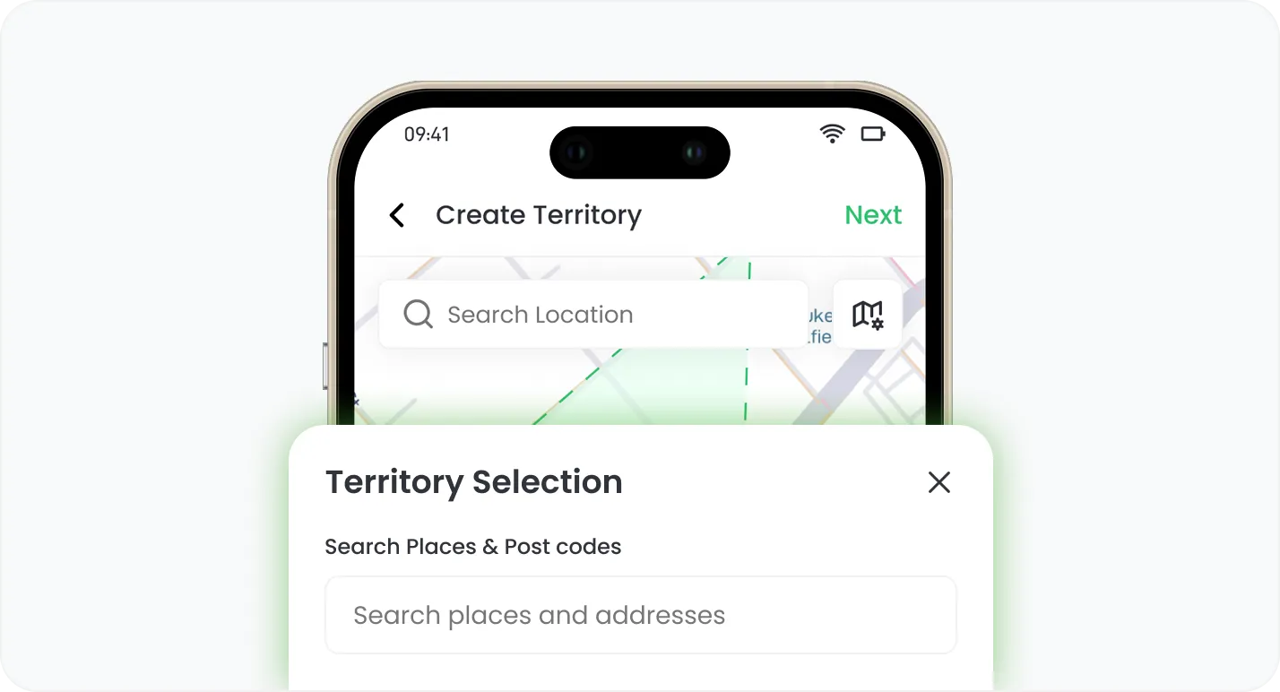 Map Based Territory Creation