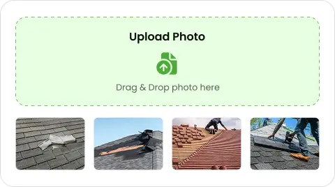 Knockio photo upload screen for capturing before-and-after job site photos