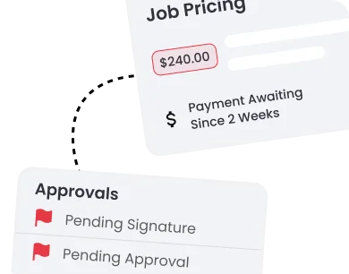 Pending approvals and delayed job payment