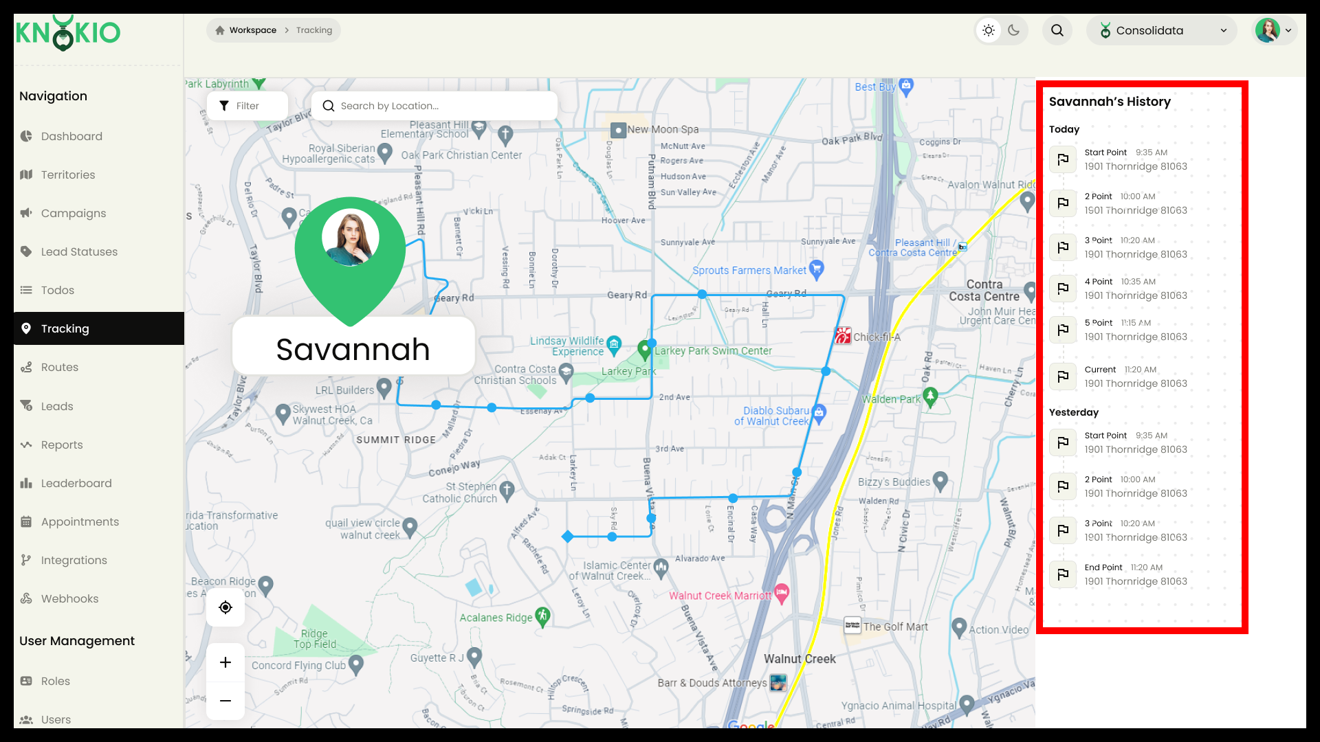 Historical Tracking for Smarter Sales Route Optimization Historical Tracking for Smarter Sales Route Optimization