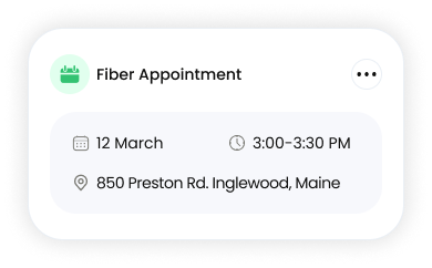 Fiber Appointment