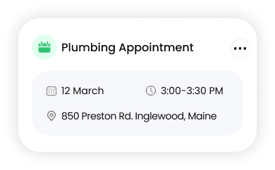 Plumbing Appointment