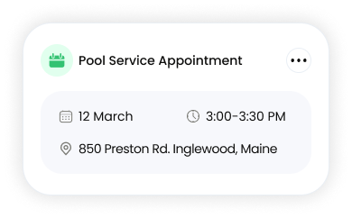 Pool Service Appointment Pool Service Appointment