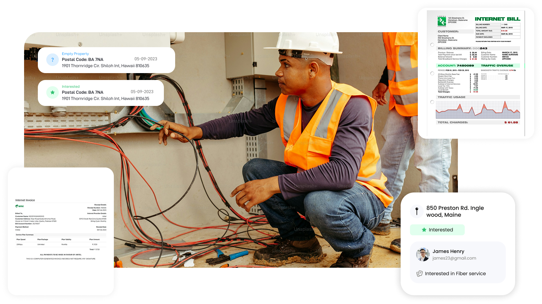fiber sales software