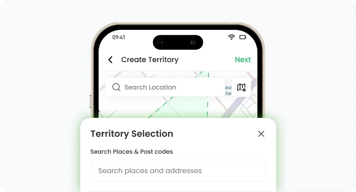 Map Based Territory Creation