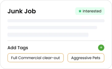Field activity log in Knockio